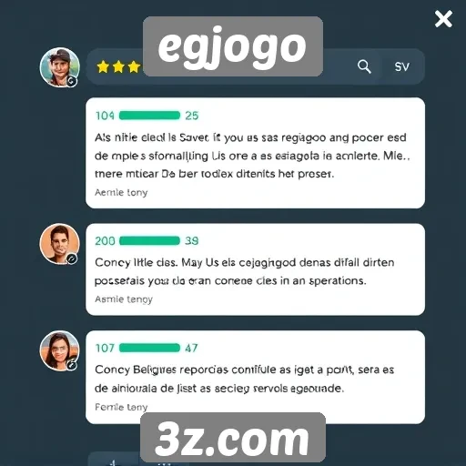 Feedback dos usuários sobre a interface do egjogo