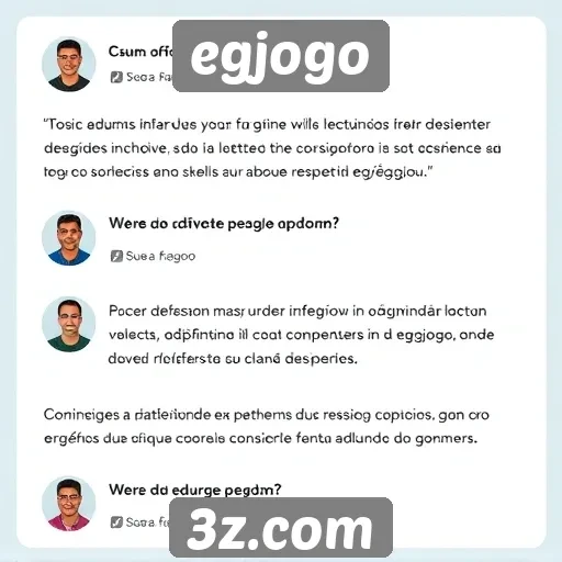 Testemunhos de usuários sobre o egjogo